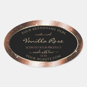 Adesivo Oval Rótulo do produto Glitter de Frame Glitter do Spar