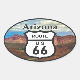 Adesivo Oval Route 66