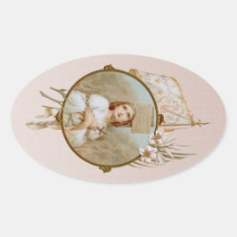 Adesivo Oval Rua. Joan of Arc Burning at the Stake (BF 01)