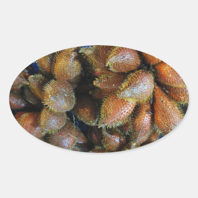 Adesivo Oval Salak [Fruta Cobra] (Frente)