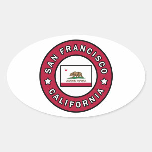 Adesivo Oval San Francisco Califórnia