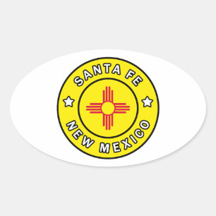 Adesivo Oval Santa Fé New mexico