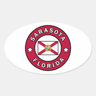 Adesivo Oval Sarasota Flórida