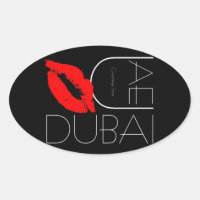 Saudações de Dubai UAE Red Lipstick Kiss