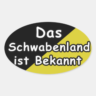 Adesivo Oval Schwaebisch Are Known Sticker