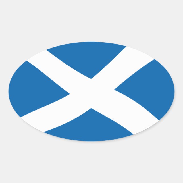 Adesivo Oval Scotland Flag Sticker (Frente)