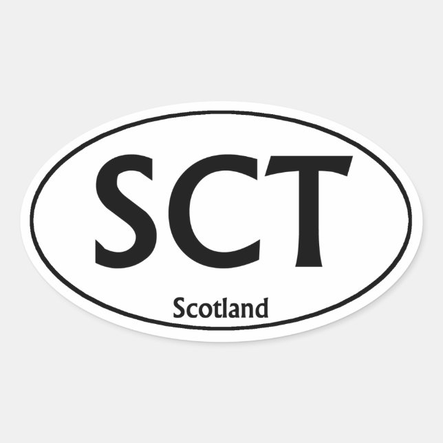 Adesivo Oval SCT Scotland Oval Bumper Sticker (Frente)
