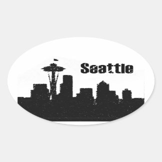 Adesivo Oval Seattle