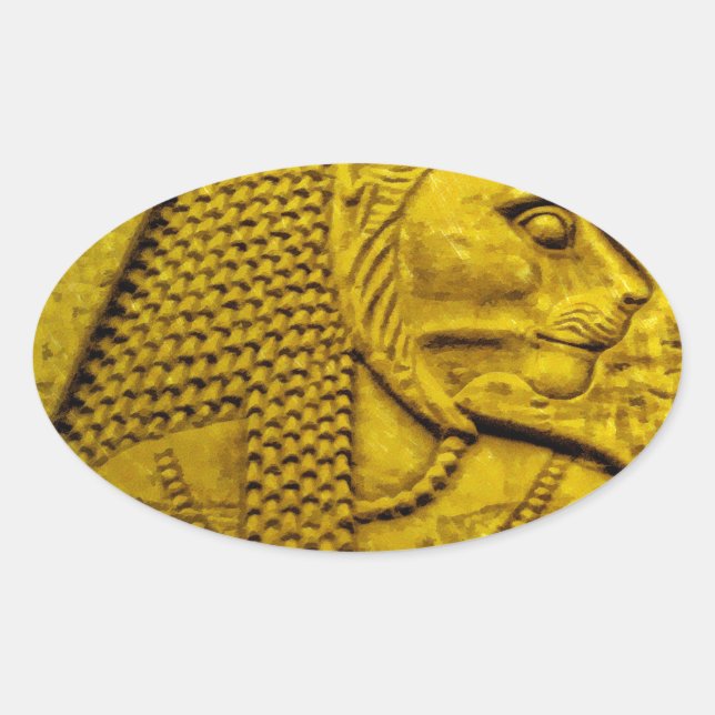 Adesivo Oval Sekhmet (Frente)