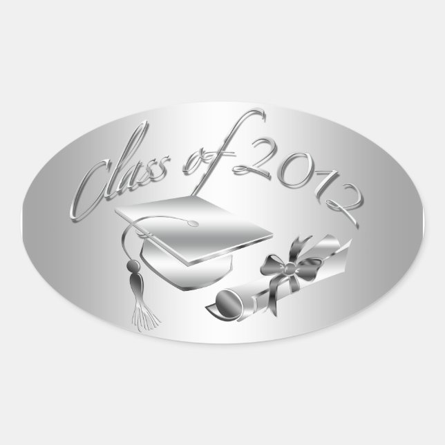 Adesivo Oval Selos para Bonés e Diploma Silver 2012 (Frente)