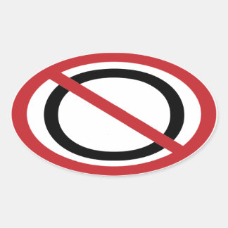 Adesivo Oval Sem Obama Sticker