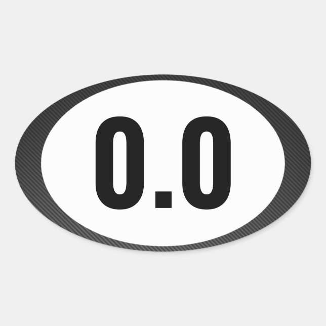 Adesivo Oval Sem Vinheta Oval em Execução (Frente)