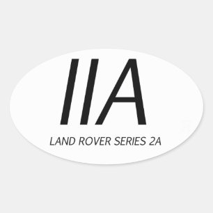 Adesivo Oval Série IIA de IIA Land Rover
