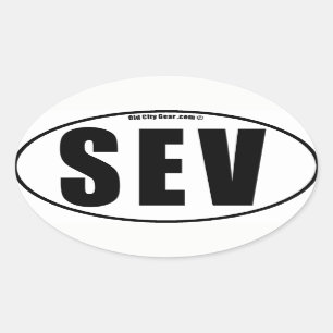 Adesivo Oval Sevilha - Vizinhança (qtd 4)