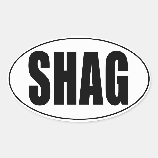 Adesivo Oval Shag Euro Country (Frente)