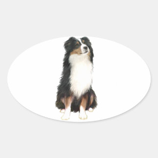Adesivo Oval SHEPHERD AUSTRALIANO (A) - Tricor
