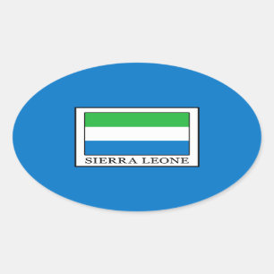 Adesivo Oval Sierra Leone