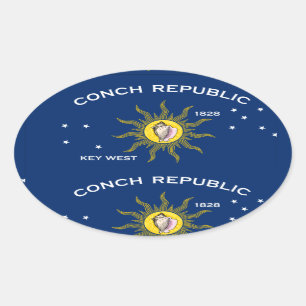 Adesivo Oval Sinalizador da República de Conch