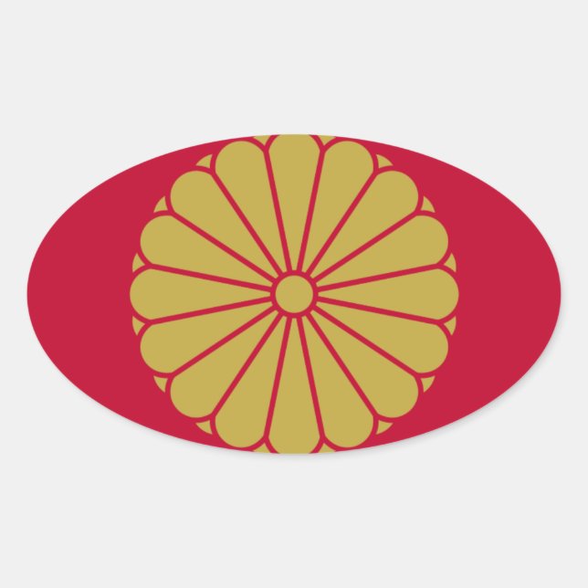 Adesivo Oval Sinalizador de Sessyo no Japão (Frente)