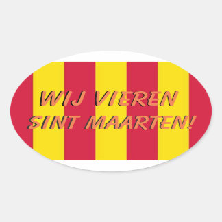 Adesivo Oval Sint Maarten deur sticker