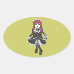 Adesivo Oval Sister Lilith Stickers