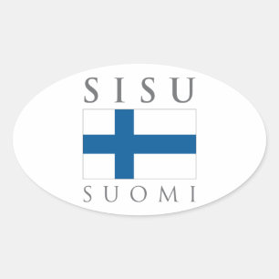 Adesivo Oval Sisu Suomi