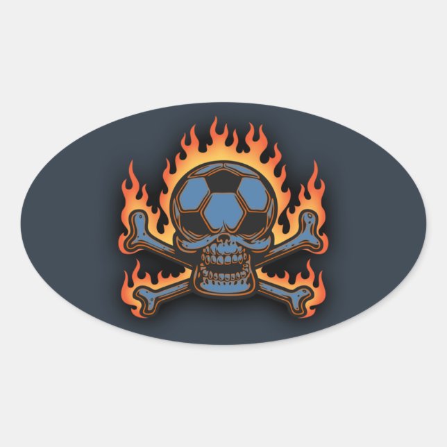 Adesivo Oval Skull III (Frente)
