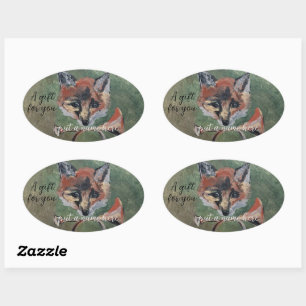 Adesivo Oval sly Sr. Fox