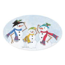 Snowmen Family Stickers