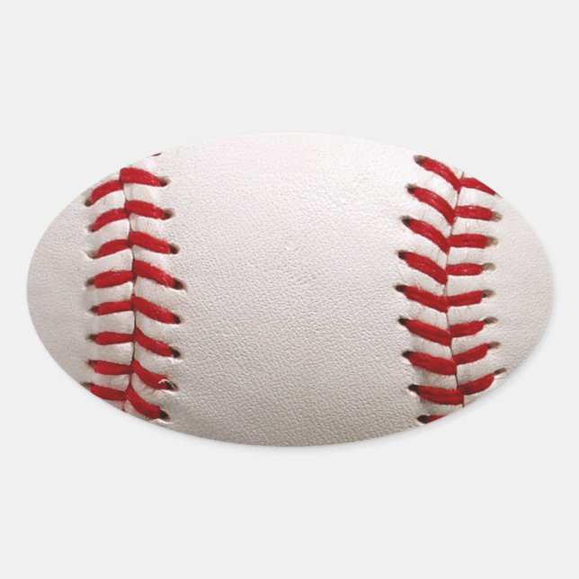 Adesivo Oval Softball de beisebol (Frente)