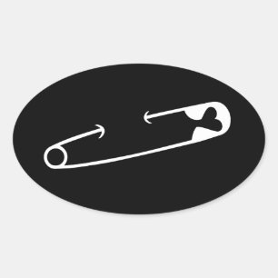 Adesivo Oval Solidariedade do Pin de segurança