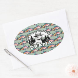 Adesivo Oval Somente Você Pode Impedir A Floresta De Lama De Dr