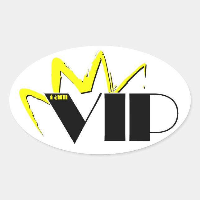 Adesivo Oval Sou VIP v1.1 Sticker (Frente)
