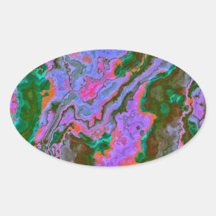 Adesivo Oval Sour Marble