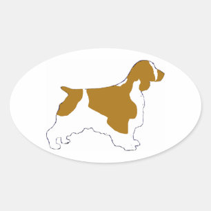 Adesivo Oval spaniel de springer de galês