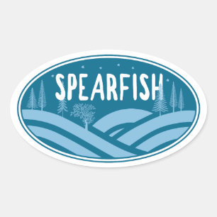 Adesivo Oval Spearfish Dakota do Sul ao Ar Livre