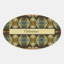 Adesivo Oval Spice Road, personalizado