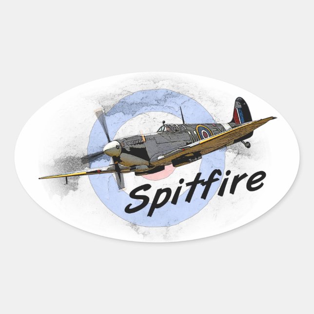 Adesivo Oval Spitfire (Frente)