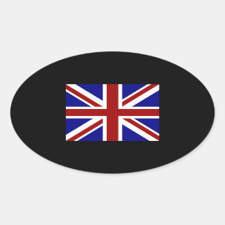 Adesivo Oval Square Union Jack