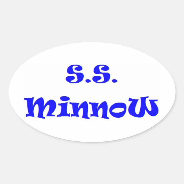 Adesivo Oval ss minnow (Frente)