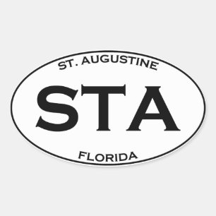 Adesivo Oval STA - St Augustine Florida