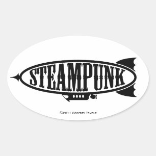 Adesivo Oval Steamfish