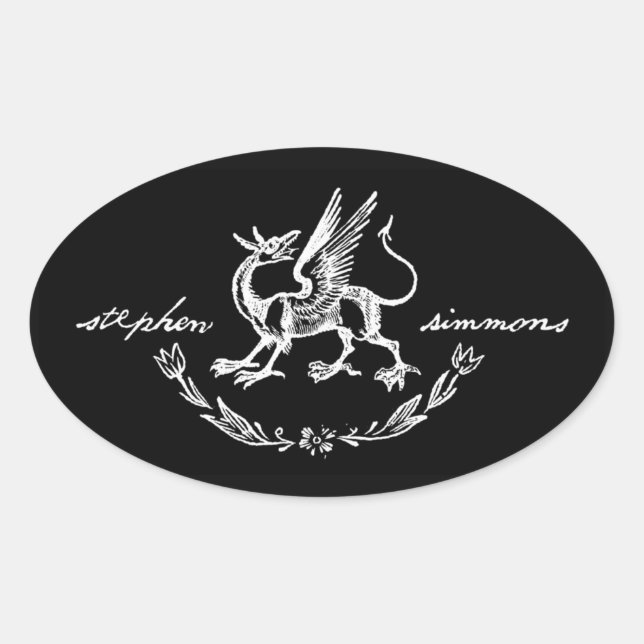 Adesivo Oval Stephen Simmons Griffin Sticker (Frente)