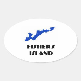 Adesivo Oval Sticker da Ilha Fisher