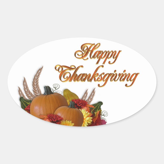 Adesivo Oval Stickers/Pumpkins (Frente)