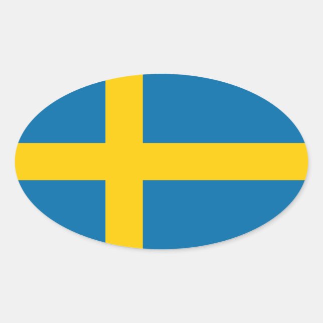 Adesivo Oval Suecia (Frente)