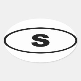 Adesivo Oval Suecia S Europeia