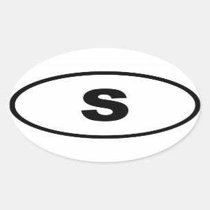 Adesivo Oval Suecia S Europeia