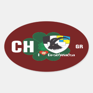 Adesivo Oval Suíça Suisse Svizzera Svizra Switzerland Kleber