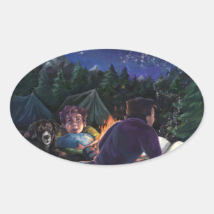 Adesivo Oval Summer Knights